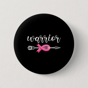 Borstkanker Warrior Breast Cancer Awareness Ronde Button 5,7 Cm