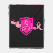 Borstkanker Warrior Fleece Deken (Voorkant)