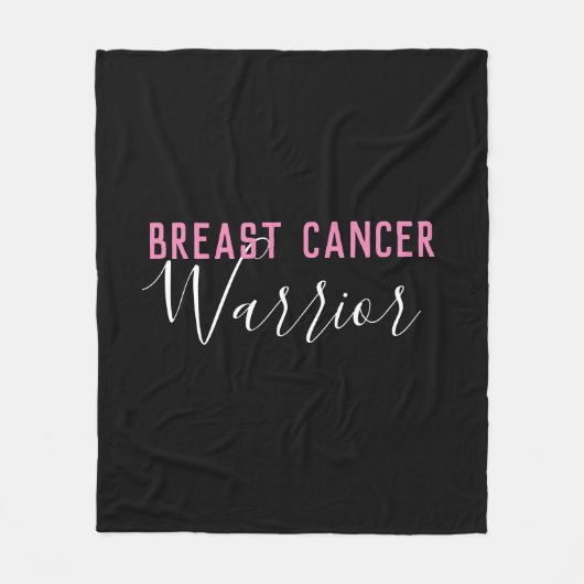 Borstkanker Warrior Fleece Deken (Voorkant)