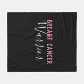 Borstkanker Warrior Fleece Deken (Voorkant (Horizontaal))