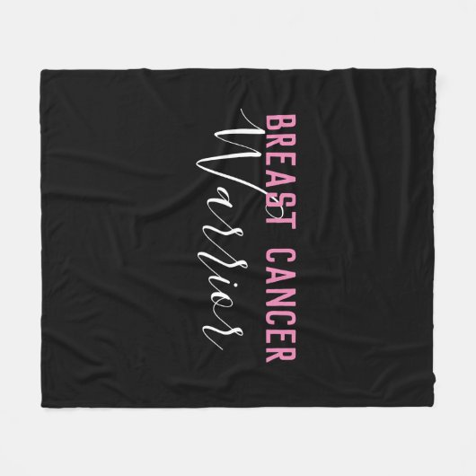 Borstkanker Warrior Fleece Deken (Voorkant (Horizontaal))