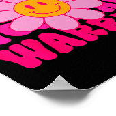 Borstkanker Warrior Flower Pink Ribbon Poster (Hoek)