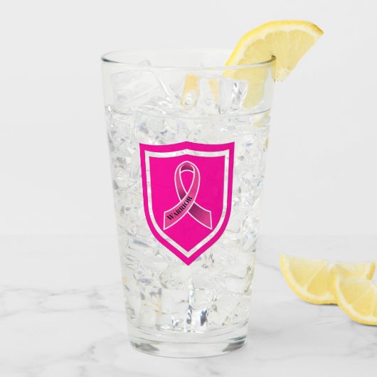 Borstkanker Warrior Glas (Achterkant ijs)
