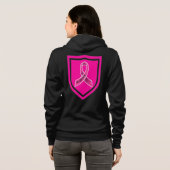 Borstkanker Warrior Hoodie (Achterkant volledig)