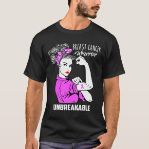Borstkanker warrior onverbrekelijke bewustwording t-shirt
