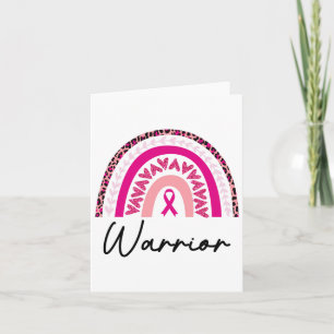 Borstkanker Warrior Pink Breast Cancer Awareness Kaart