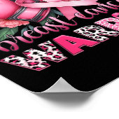Borstkanker Warrior Pink Breast Cancer Awareness Poster (Hoek)