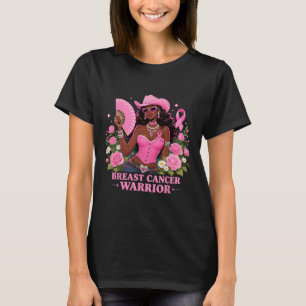 Borstkanker Warrior Pink Cowgirl Support Squad W T-shirt