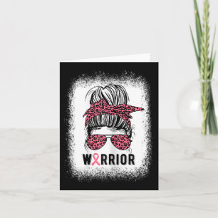 Borstkanker Warrior Pink Ribbon Breast Cancer Aw Kaart