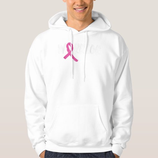 Borstkanker Warrior Pink Ribbon Gift Women Hoodie (Voorkant)
