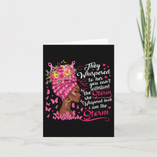 Borstkanker Warrior Pink Ribbon Ik ben het Storm B Kaart