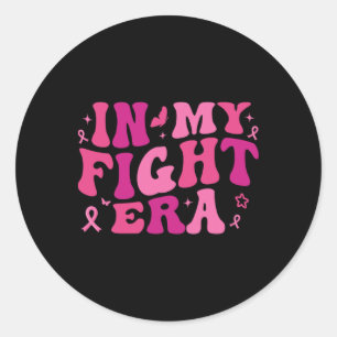 Borstkanker Warrior Pink Ribbon Ronde Sticker