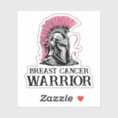 Borstkanker Warrior Sticker (Vel)