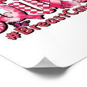 Borstkanker Warrior Support Squad Pink Ribbon Wo Poster (Hoek)