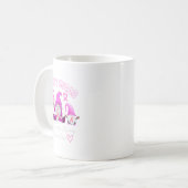 Borstkanker Warrior Support Squad Roze lint voor Koffiemok (Voorkant links)
