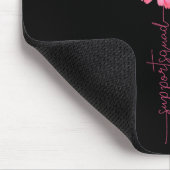 Borstkanker Warrior Support Squad Zonnebloem Roze Muismat (Hoek)