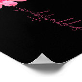 Borstkanker Warrior Support Squad Zonnebloem Roze Poster (Hoek)