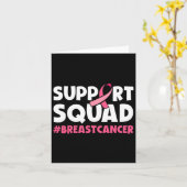 Borstkanker Warrior Support Squads Pink Ribbon W Kaart (Gele Bloem)