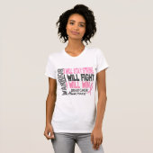 Borstkanker Warrior T-shirt (Voorkant volledig)