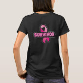 Borstkanker Warrior T-shirt (Achterkant)