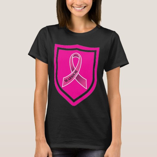 Borstkanker Warrior T-shirt (Voorkant)