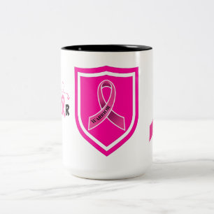 Borstkanker Warrior Tweekleurige Koffiemok