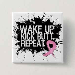 Borstkanker wordt wakker, maar herhaal vierkante button 5,1 cm