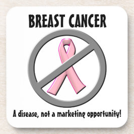Borstkanker Ziekte, geen marketingmogelijkheid Onderzetter