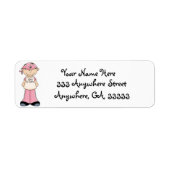 Borstkanker zoek een genezing retouradres etikette etiket (Voorkant)