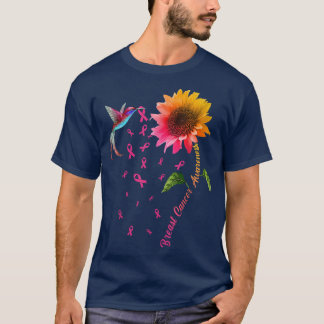 Borstkanker - Zonnebloem - Vogelvogel T-shirt