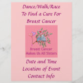 Borstkanker zussen flyer (Voorkant)