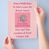 Borstkanker zussen flyer (Hand)