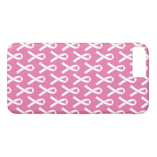BORSTKANKERBEWUSTMAKING Roze lintpatroon Case-Mate iPhone Case (Achterkant (Horizontaal))