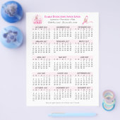Borstkankerbewustzijn 15-maands 2027 kalender flyer (Enkel)