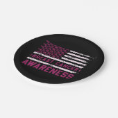 borstkankerbewustzijn (2) papieren bordje (Gekanteld)