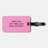 Borstkankerbewustzijn Bagagelabel (Achterkant horizontaal)