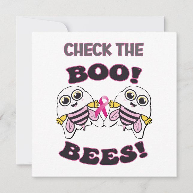 Borstkankerbewustzijn Controleer de Boo-Bees (Voorkant)
