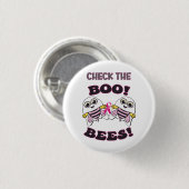 Borstkankerbewustzijn Controleer de Boo-Bees Ronde Button 3,2 Cm (Voorkant /achterkant)