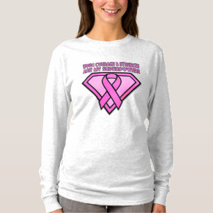 Borstkankerbewustzijn Diamanten Logo T-shirt