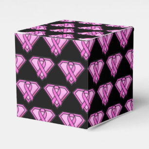 Borstkankerbewustzijn Diamanten Logo Zwart Bedankdoosjes