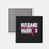 Borstkankerbewustzijn echtgenoot van Warrior Pink Magneet (Voorkant / Achterkant)