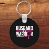 Borstkankerbewustzijn echtgenoot van Warrior Pink  Sleutelhanger (Voorkant)
