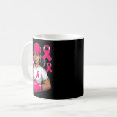 Borstkankerbewustzijn Fighter Koffiemok (Voorkant links)