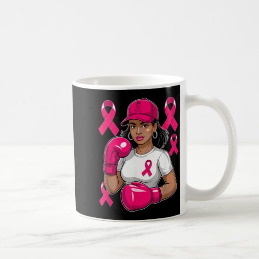 Borstkankerbewustzijn Fighter Koffiemok (Rechts)