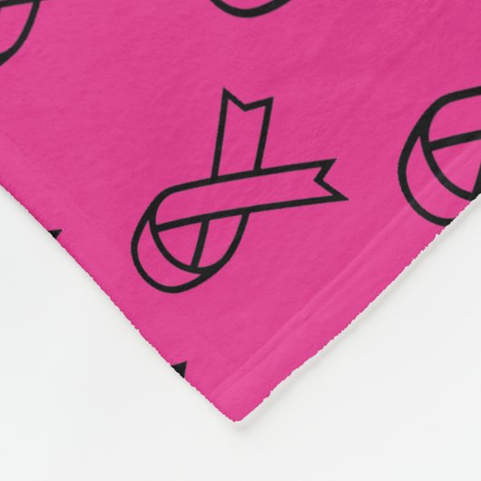 Borstkankerbewustzijn fleece deken (Hoek)