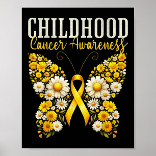 Borstkankerbewustzijn Gouden Vlinder Krijger  Poster