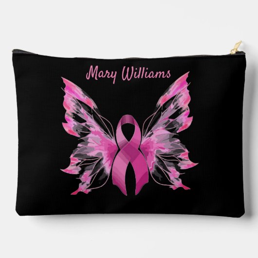 Borstkankerbewustzijn Groot accessoire zakje Etui (Achterkant)