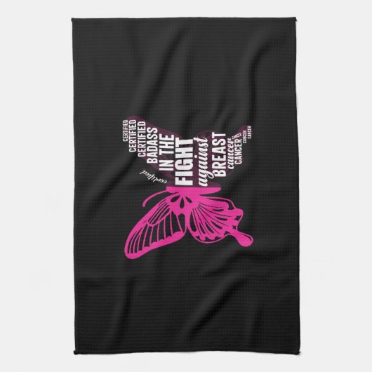 Borstkankerbewustzijn het best theedoek (Verticaal)