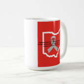 Borstkankerbewustzijn in Ohio Koffiemok (Voorkant rechts)