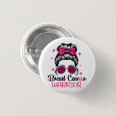 Borstkankerbewustzijn Krijger Ronde Button 3,2 Cm (Voorkant /achterkant)